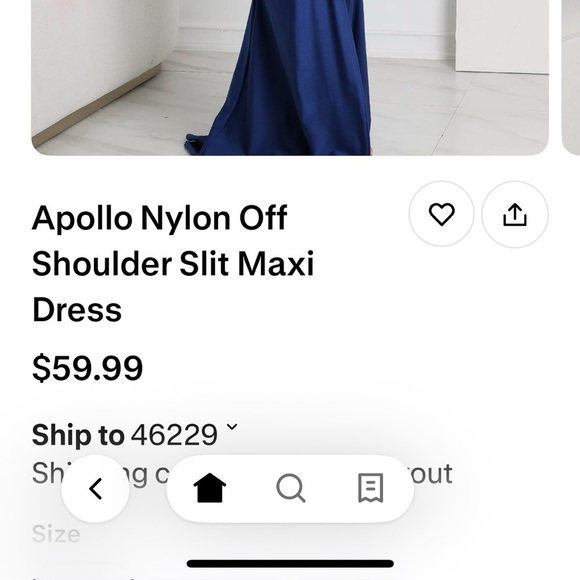 ⚠️CLEARANCE!!! Elegant Blue Evening Gown - Picture 2 of 2